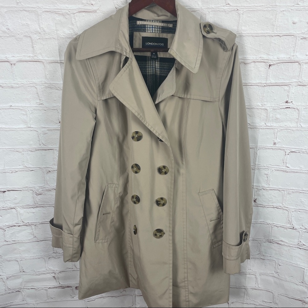London fog classic tan trench coat